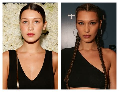 bella hadid before after.